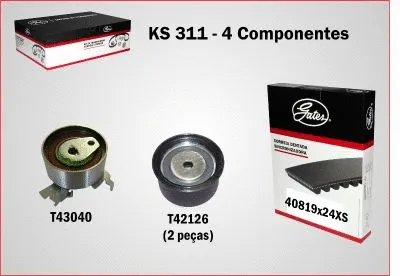 Kit de courroie crantée GATES-BR KS311