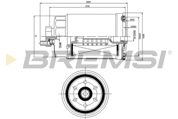 Filtre à carburant BREMSI FE0815