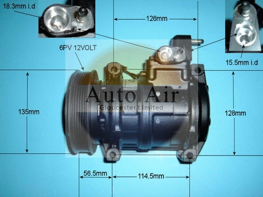 Compresseur, climatisation AUTO AIR GLOUCESTER 14-3040R