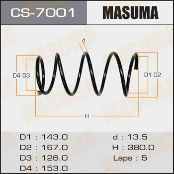 Ressort de suspension MASUMA CS-7001