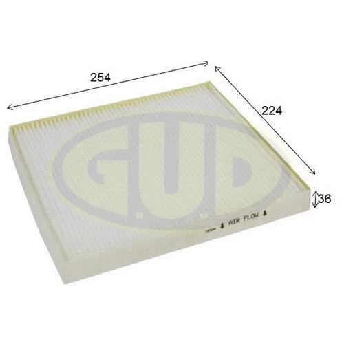 Filtre, air de l'habitacle G.U.D. GCF26010