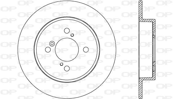 Disque de frein OPEN PARTS BDA2660.10