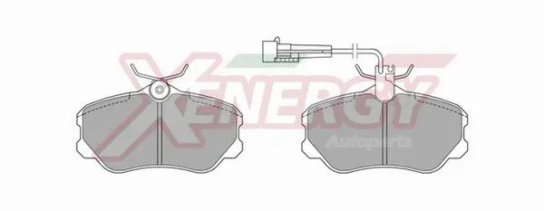 Kit de plaquettes de frein, frein à disque AP XENERGY X40298