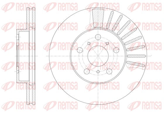 Disque de frein REMSA 6170.10
