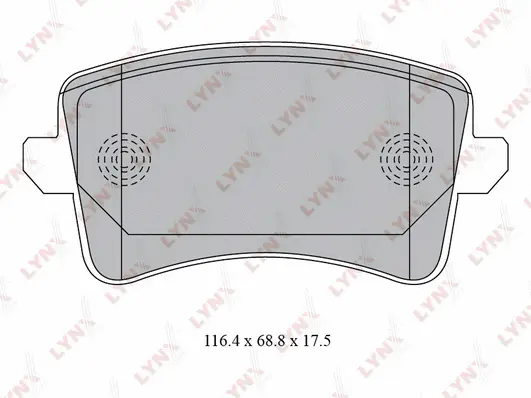Kit de plaquettes de frein, frein à disque LYNXAUTO BD-1223