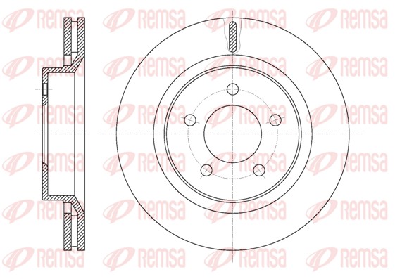 Disque de frein REMSA 61360.10