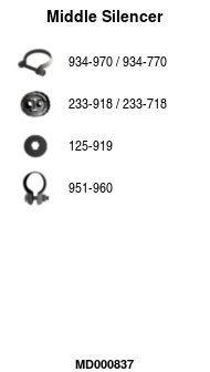 Silencieux central FA1 MD000837