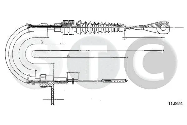 Câble d'accélération STC T483840