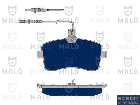 Kit de plaquettes de frein, frein à disque AKRON-MALÒ 1050179