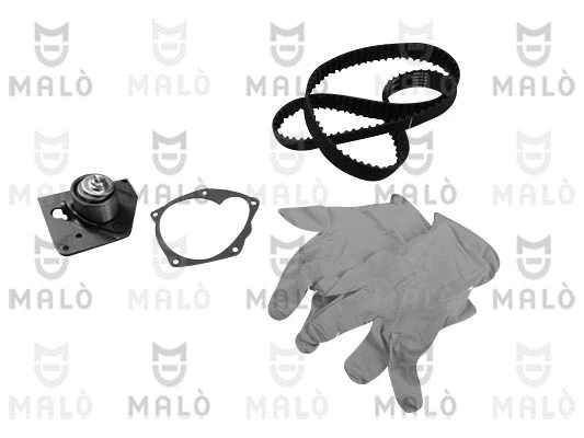 Pompe à eau + kit de courroie crantée AKRON-MALÒ 1555070