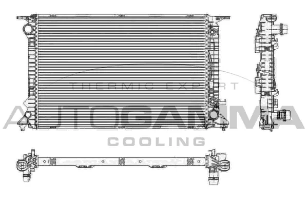 Radiateur, refroidissement du moteur AUTOGAMMA 105159