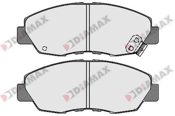 Kit de plaquettes de frein, frein à disque DIAMAX N09657