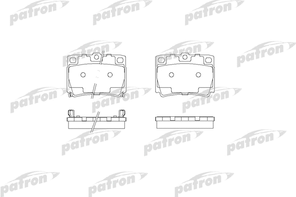 Kit de plaquettes de frein, frein à disque PATRON PBP1570
