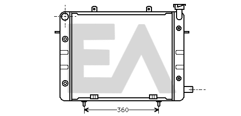 Radiateur, refroidissement du moteur EACLIMA 31R54035