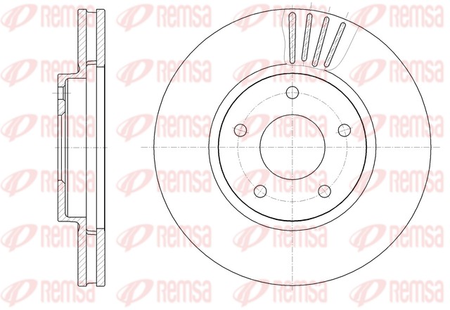 Disque de frein REMSA 61881.10