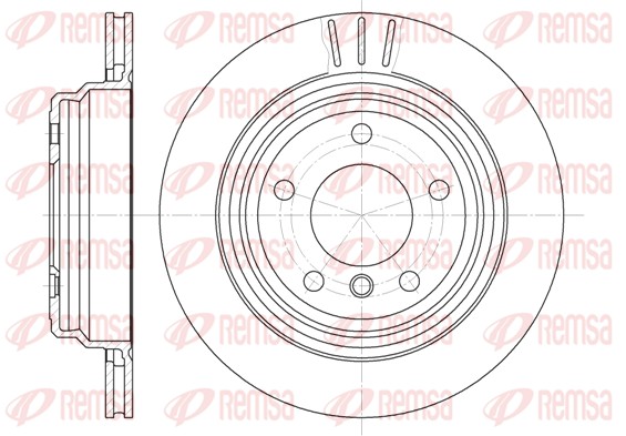 Disque de frein REMSA 6588.10