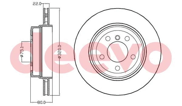 Disque de frein DEEVO BD17400