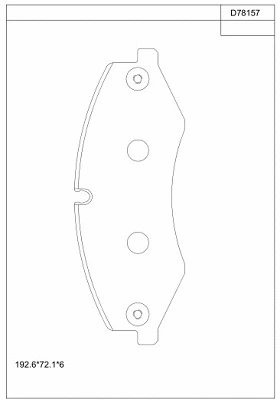 Kit de plaquettes de frein, frein à disque ASIMCO KD78157