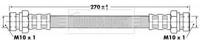 Flexible de frein BORG & BECK BBH6728