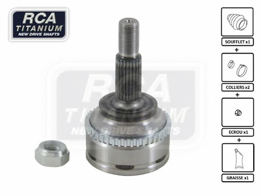 Jeu de joints, arbre de transmission RCA FRANCE RE90A