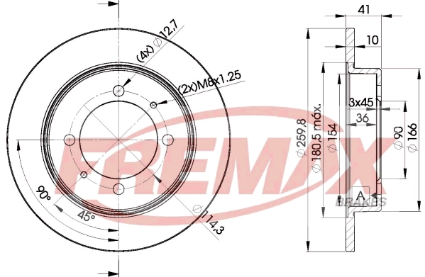Disque de frein FREMAX BD-2940