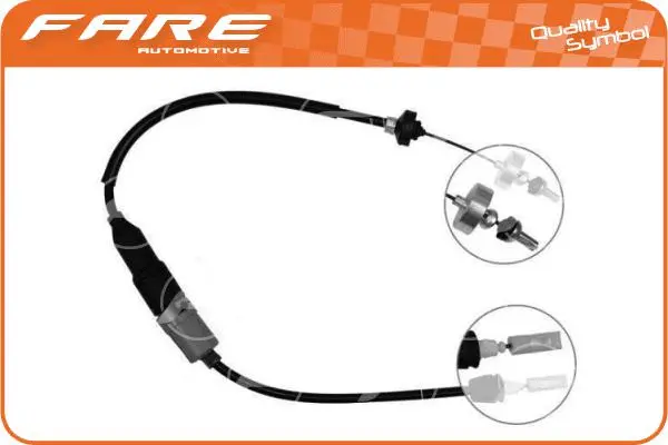 Tirette à câble, commande d'embrayage FARE-CO 24359