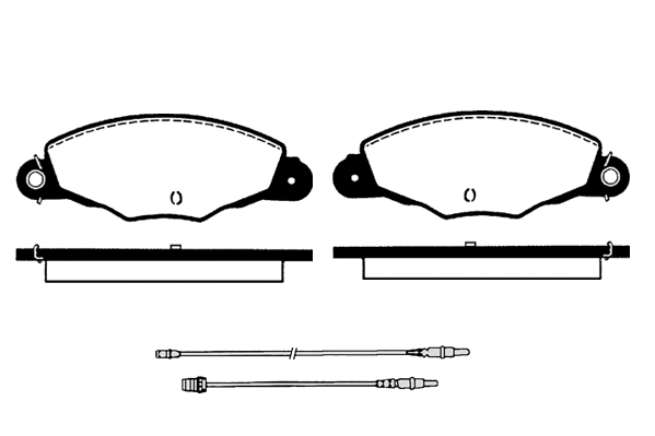 Kit de plaquettes de frein, frein à disque Technika 01166