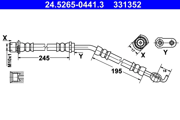 Flexible de frein ATE 24.5265-0441.3