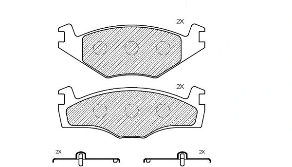 Kit de plaquettes de frein, frein à disque KLAXCAR FRANCE 24328z
