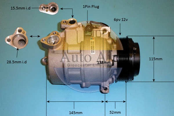 Compresseur, climatisation AUTO AIR GLOUCESTER 14-6467P