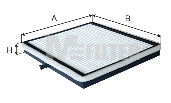 Filtre, air de l'habitacle MFILTER K 966