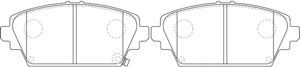 Kit de plaquettes de frein, frein à disque SB BP28106
