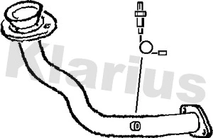 Tuyau d'échappement KLARIUS 301336