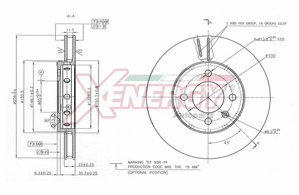 Disque de frein AP XENERGY X602896