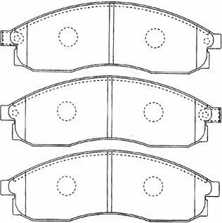 Kit de plaquettes de frein, frein à disque AISIN B1N023