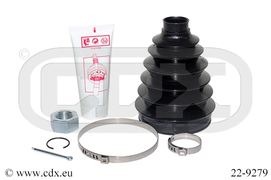 Jeu de joints-soufflets, arbre de commande CDX 22-9279