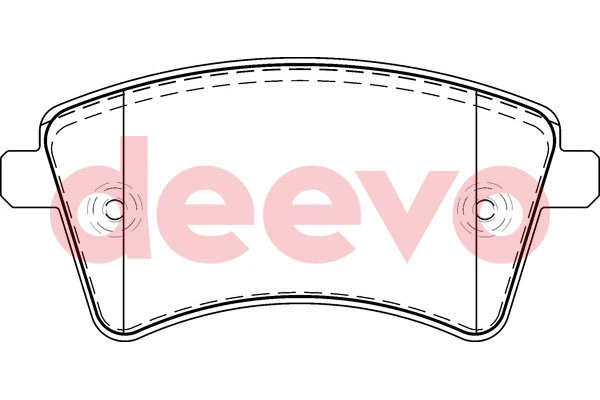 Kit de plaquettes de frein, frein à disque DEEVO BP54020