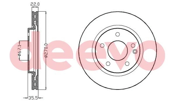 Disque de frein DEEVO BD15720