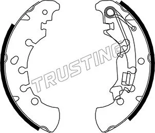 Jeu de mâchoires de frein TRUSTING 034.115