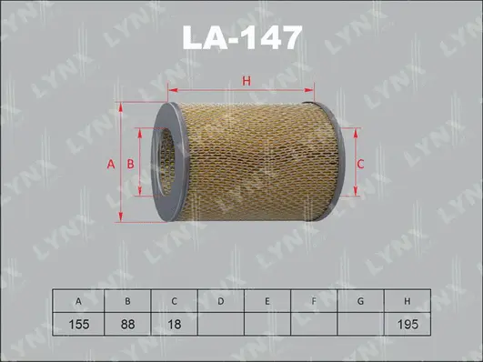 Filtre à air LYNXAUTO LA-147