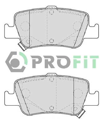 Kit de plaquettes de frein, frein à disque PROFIT 5000-4048