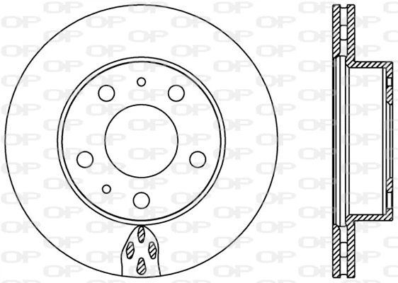 Disque de frein OPEN PARTS BDA2439.20