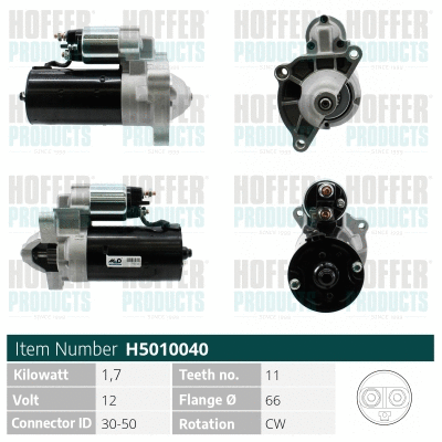 Démarreur HOFFER H5010040
