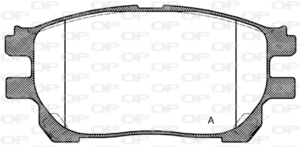 Kit de plaquettes de frein, frein à disque OPEN PARTS BPA1143.00