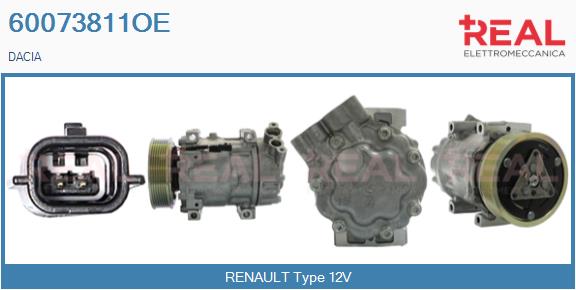 Compresseur, climatisation REAL 60073811OE