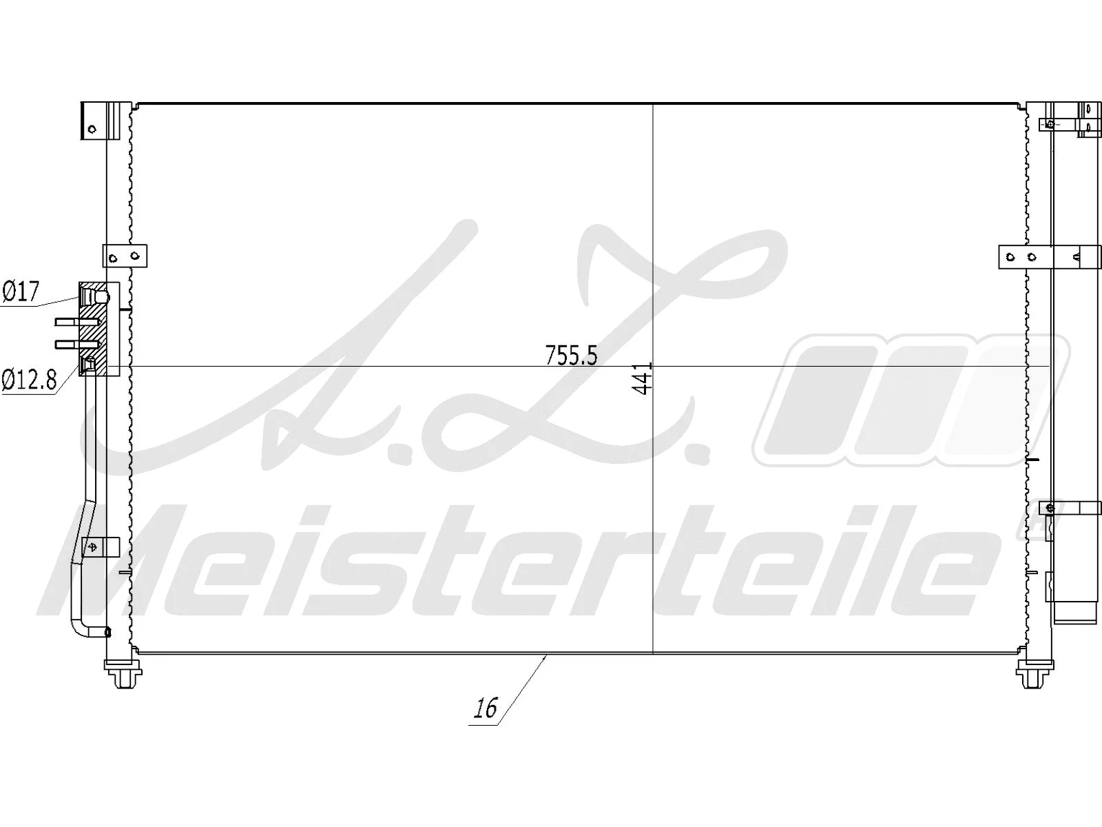 Condenseur, climatisation A.Z. Meisterteile AZMT-45-030-1137