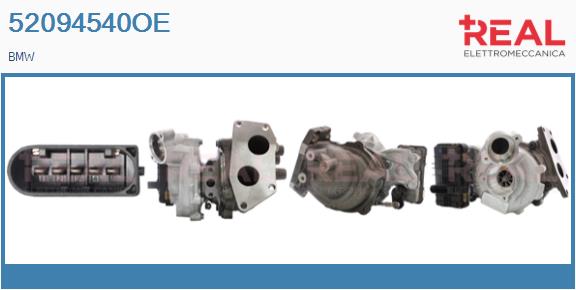 Turbocompresseur, suralimentation REAL 52094540OE