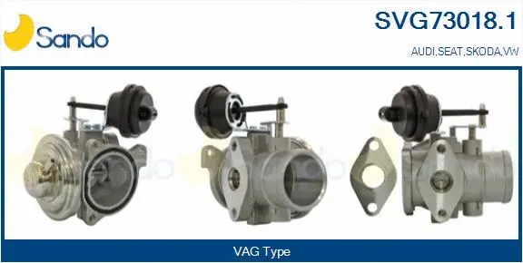 Vanne EGR SANDO SVG73018.1