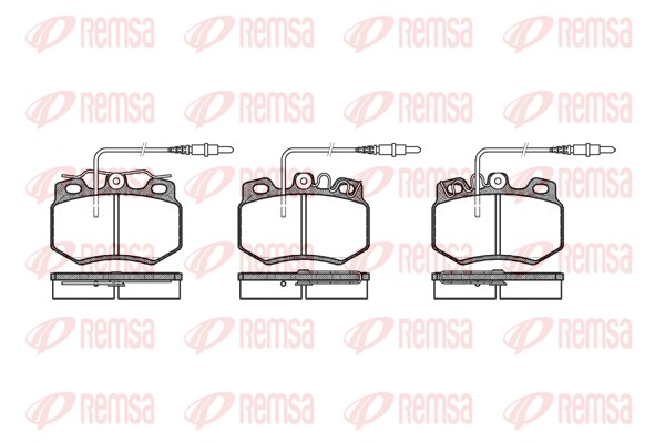 Kit de plaquettes de frein, frein à disque REMSA 0170.34