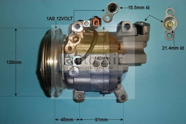 Compresseur, climatisation AUTO AIR GLOUCESTER 14-1043